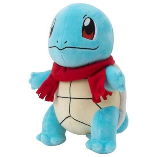 Peluche Pokémon Carapuce avec écharpe 20 cm image 1