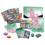 Contenu du coffret Garde-de-Fer déballé : boosters, protège-cartes, énergies, dés et guide