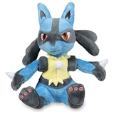 Peluche Pokémon Lucario assis 15 cm