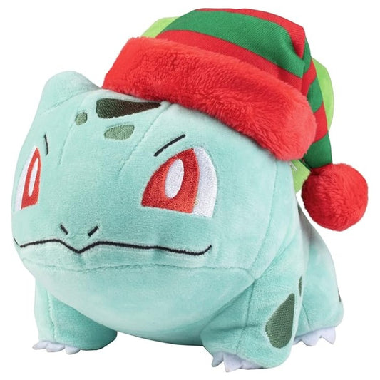 Peluche Bulbizarre avec bonnet rayé 20 cm