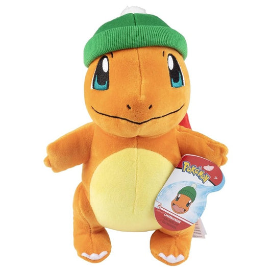 Peluche Salamèche avec bonnet 20 cm