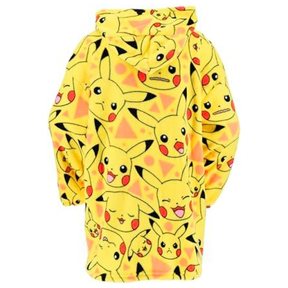 Image 1 du produit Plaid-sweat Pikachu à capuche – Pokémon enfant (10-16 ans)