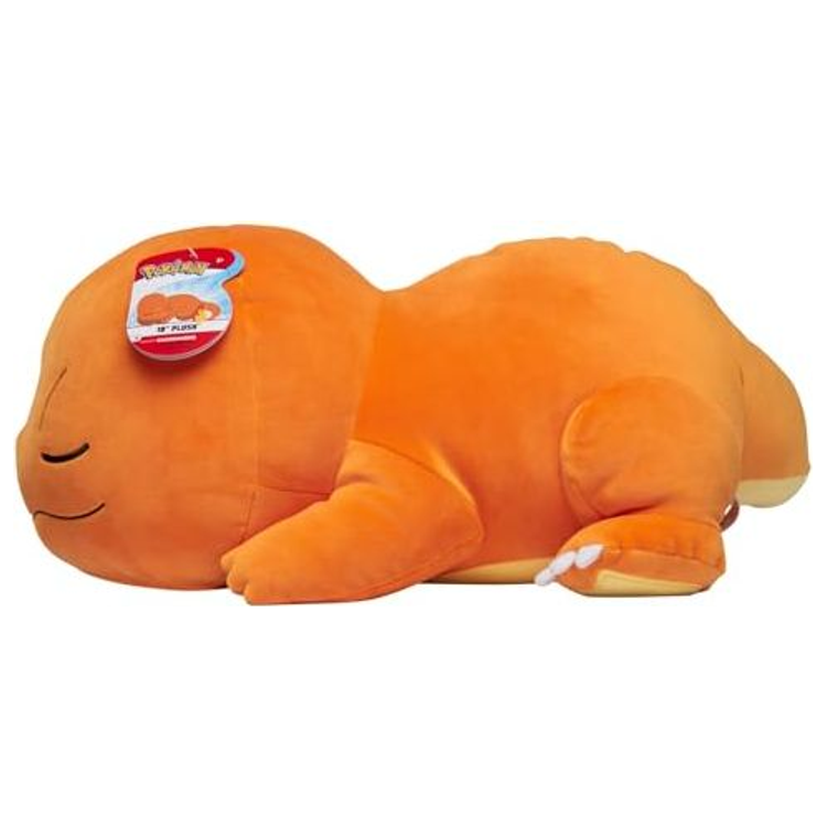 Salamèche Géant qui dort peluche de 40 cm