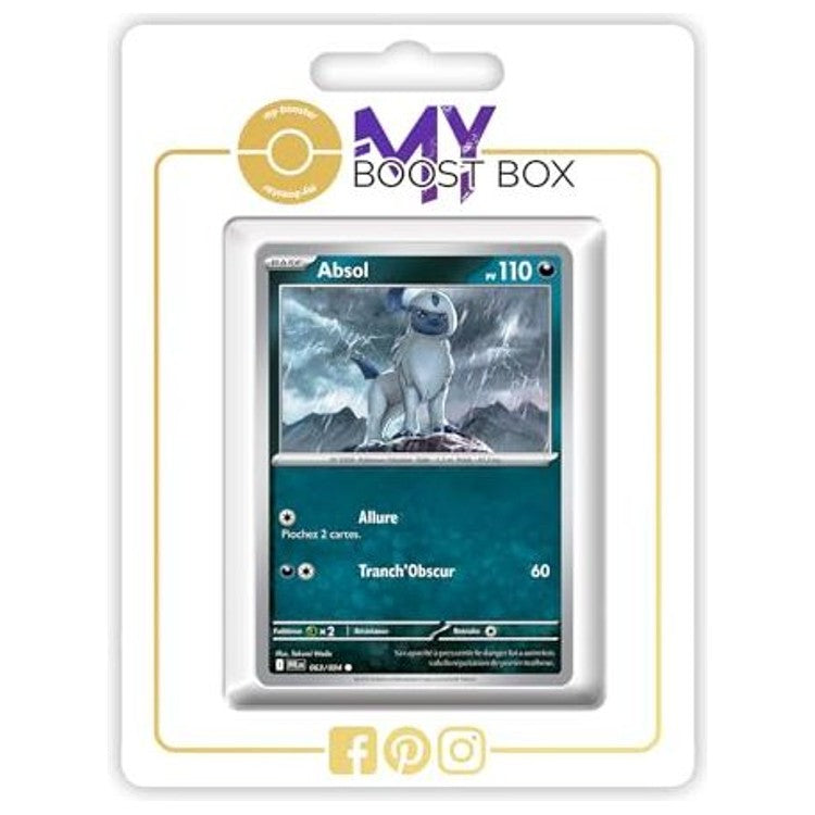 Carte Pokémon Absol 063/094 Reverse de l’extension Flammes Fantasmagoriques, recto en français issue du bloc Méga-Évolution 02