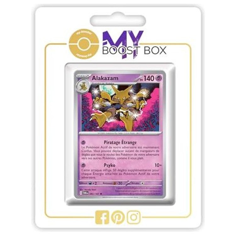 Carte Pokémon Alakazam 082/167 Holo ou Reverse EV06 Mascarade Crépusculaire, vue de face en édition française officielle.
