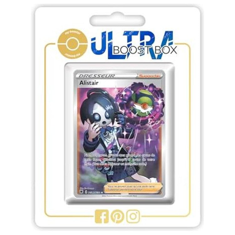 Carte Pokémon Dresseur Alistair TG24/TG30 Galerie Secrète de l’extension Astres Radieux Épée et Bouclier 10, vue de face en français