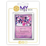 Carte Pokémon Amovénus 093/167 Holo ou Reverse de l’extension Mascarade Crépusculaire Écarlate et Violet 06, vue de face en gros plan.