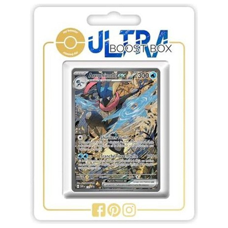 Carte Pokémon Amphinobi ex SV132 Alternative Pokémon Gallery, recto en français issue de l’extension Fable Nébuleuse Écarlate et Violet 6.5