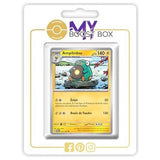 Carte Pokémon Ampibidou 074/167 en version Reverse de l’extension Mascarade Crépusculaire Écarlate et Violet 06, vue de face en gros plan.