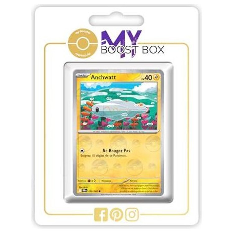 Carte Pokémon Anchwatt 030/086 en version Reverse Poké Ball de l’extension Foudre Noire Écarlate et Violet 10.5, vue de face détaillée.