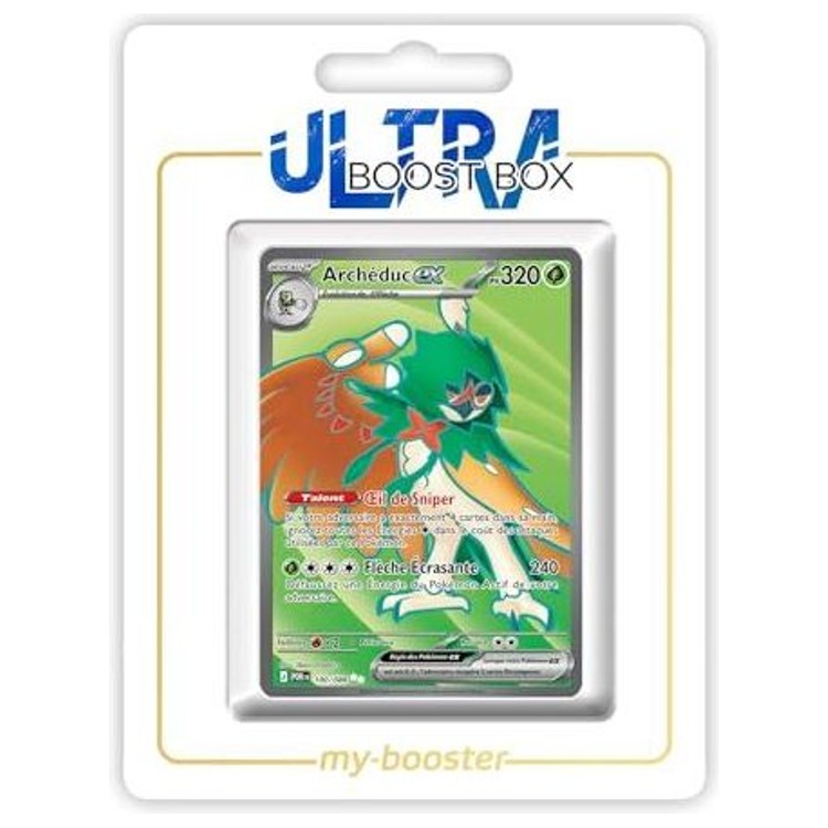 Carte Pokémon Archéduc ex 100/088 Full Art secrète de l’extension Équilibre Parfait, recto en français du bloc Méga-Évolution 03