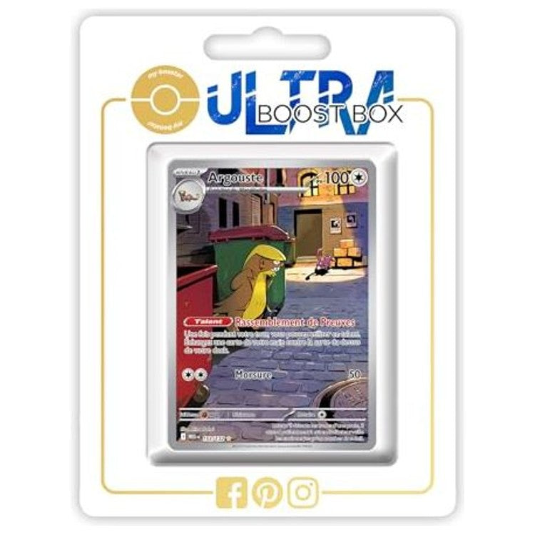 Carte Pokémon Argouste 153/132 Alternative Pokémon Gallery Secrète, recto en français issue du bloc Méga-Évolution 1, mise en avant dans le coffret Myboost.