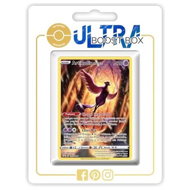 Carte Pokémon Articodin de Galar SWSH282 Alternative Pokémon Gallery en français issue de l’extension Zénith Suprême, vue de face en gros plan.