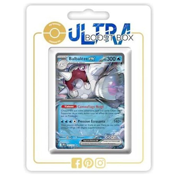 Carte Pokémon Balbalèze ex 065/182 ultra rare de l’extension Rivalités Destinées Écarlate et Violet 10, vue de face avec l’illustration complète.
