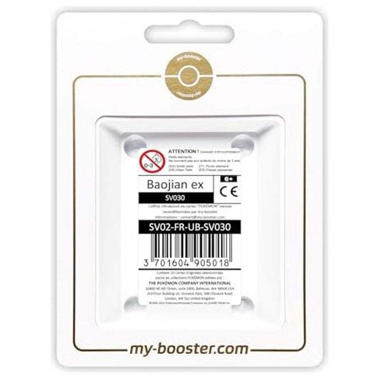 Carte Pokémon Baojian ex SV030 Ultra Rare de l’extension Évolutions à Paldea, édition française EV02 montrant le recto détaillé.