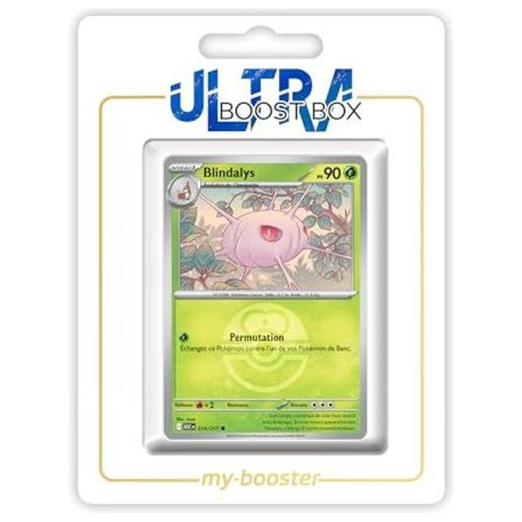 Carte Pokémon Blindalys 014/217 en version Reverse de l’extension Héros Transcendants, recto détaillé avec effet brillant et mentions Méga-Évolution 02.