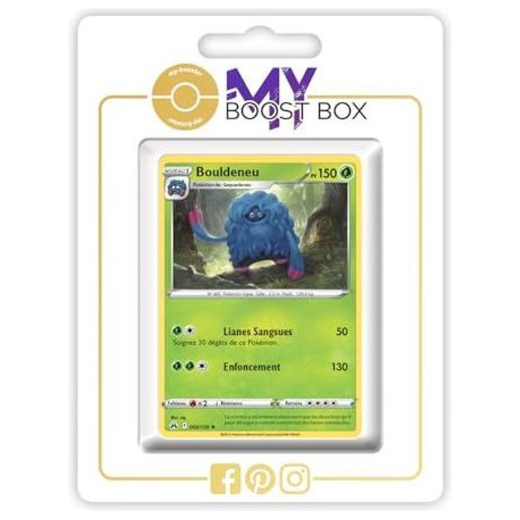 Carte Pokémon Bouldeneu 005/159 en version Reverse de l’extension Zénith Suprême, bloc Épée et Bouclier 12.5, vue de face détaillée.