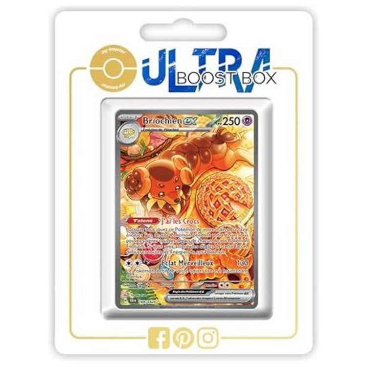 Carte Pokémon Briochien ex 169/142 Alternative Pokémon Gallery Secrète, recto, issue de l’extension Couronne Stellaire Écarlate et Violet 07