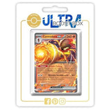 Carte Pokémon Carmadura ex 027/182 ultra rare de l’extension Faille Paradoxe Écarlate et Violet 04, vue de face avec l’illustration complète.