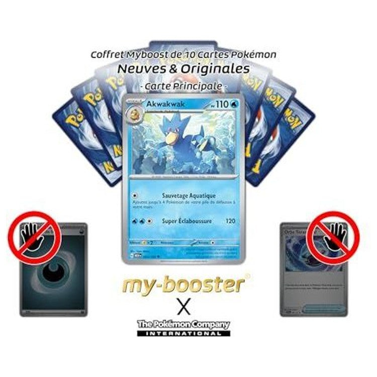 Détail de la carte Pokémon Akwakwak Reverse EV03.5 montrant les reflets brillants et les informations de jeu de cette édition française authentique.