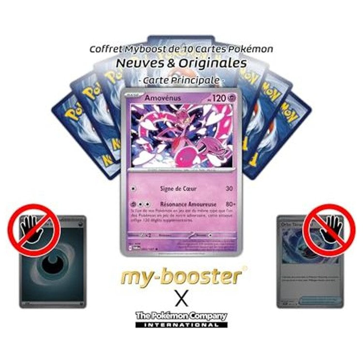 Détail de l’illustration de la carte Pokémon Amovénus 093/167 EV06, montrant le Pokémon Psy légendaire et ses effets holographiques subtils.