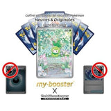 Gros plan sur l’illustration Alternative Pokémon Gallery Secrète de Chlorobule 091/086 de l’extension Foudre Noire EV10.5, mettant en valeur les détails de l’artwork