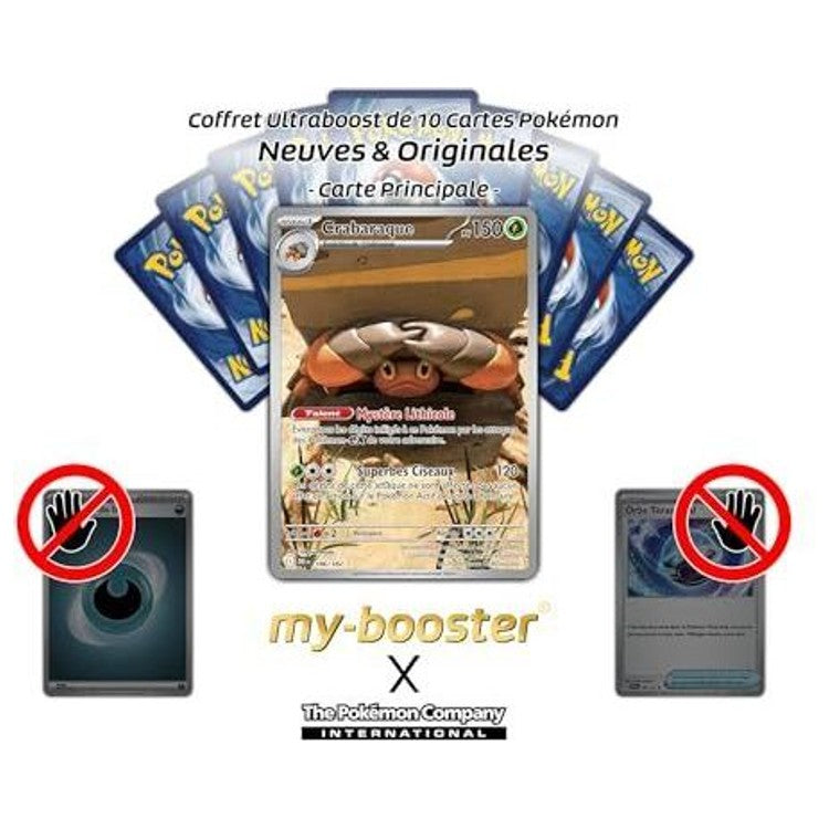 Gros plan sur l’illustration Alternative Pokémon Gallery de Crabaraque EV10, montrant les détails de la carapace et de l’artwork rare