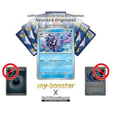 Détail de la carte Reverse Crustabri EV03.5 montrant la brillance du fond et la carapace piquante du Pokémon Eau de la première génération.