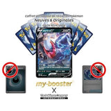 Gros plan sur l’illustration de Darkrai V 098/189 de l’extension Astres Radieux, montrant les effets sombres et l’artwork brillant