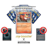 Gros plan sur l’illustration brillante de la carte Pokémon Darumacho Reverse du bloc Méga-Évolution 02, mettant en valeur les effets holographiques.