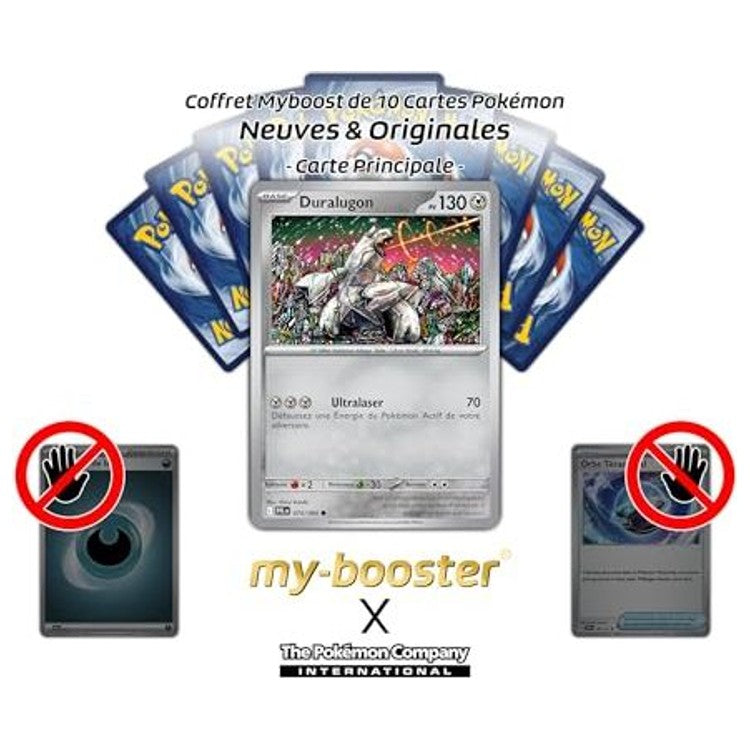Gros plan sur les détails holographiques Reverse de la carte Pokémon Duralugon 074/094 issue de la série Méga-Évolution 02 Flammes Fantasmagoriques.