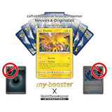 Gros plan sur la carte Pokémon Électhor 048/185 du set Voltage Éclatant EB04, montrant les effets holographiques et les informations de jeu.