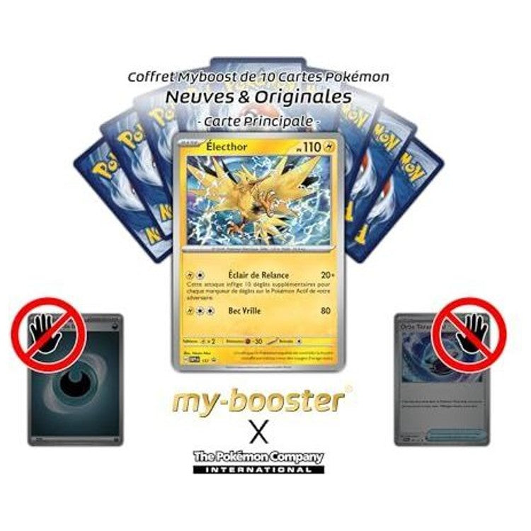 Gros plan sur les effets holographiques de la carte Pokémon Électhor SV157 Holo Écarlate et Violet 8 Étincelles Déferlantes, recto mis en valeur.