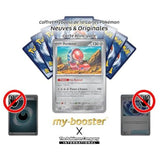 Gros plan sur le recto de la carte Ferdeter 151/193 Reverse EV02, mettant en valeur l’effet brillant et le design acier de Paldea.