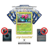 Gros plan sur l’illustration de Florizarre 003/078 de la série Pokémon GO Épée et Bouclier 10.5, montrant le Pokémon Plante/Poison en action.