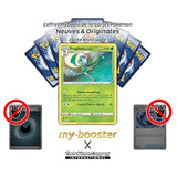 Gros plan sur les détails holographiques Reverse de la carte Pokémon Fragiladiy de Hisui 010/195 Tempête Argentée EB12, mettant en valeur le motif brillant.