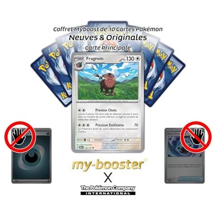 Gros plan sur les détails holographiques Reverse de la carte Pokémon Fragroin 184/197 EV03 Flammes Obsidiennes, montrant le motif brillant.