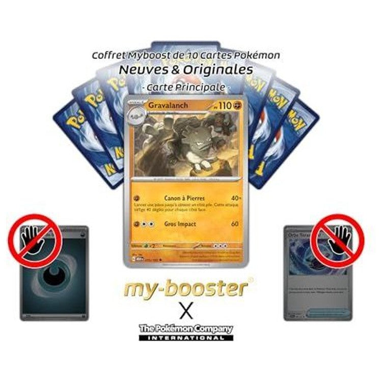 Gros plan sur les détails holographiques Reverse de la carte Pokémon Gravalanch 075/165 EV03.5, mettant en avant le motif brillant et le type Combat.