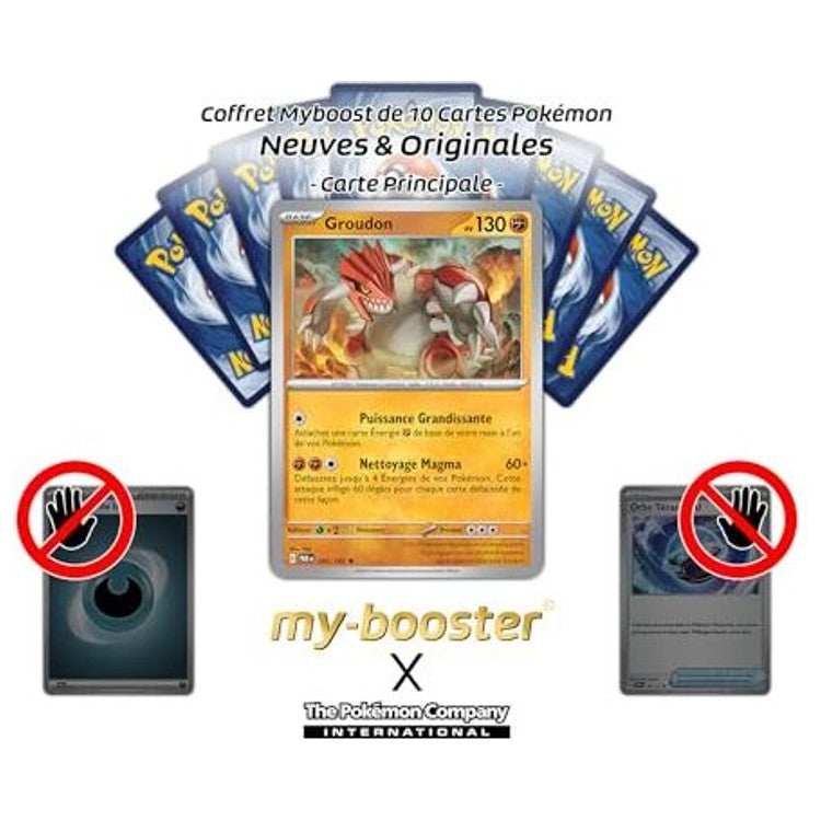 Détail de l’illustration de la carte Pokémon Groudon 093/182 EV04, montrant le Pokémon légendaire de type Combat et Sol en action.
