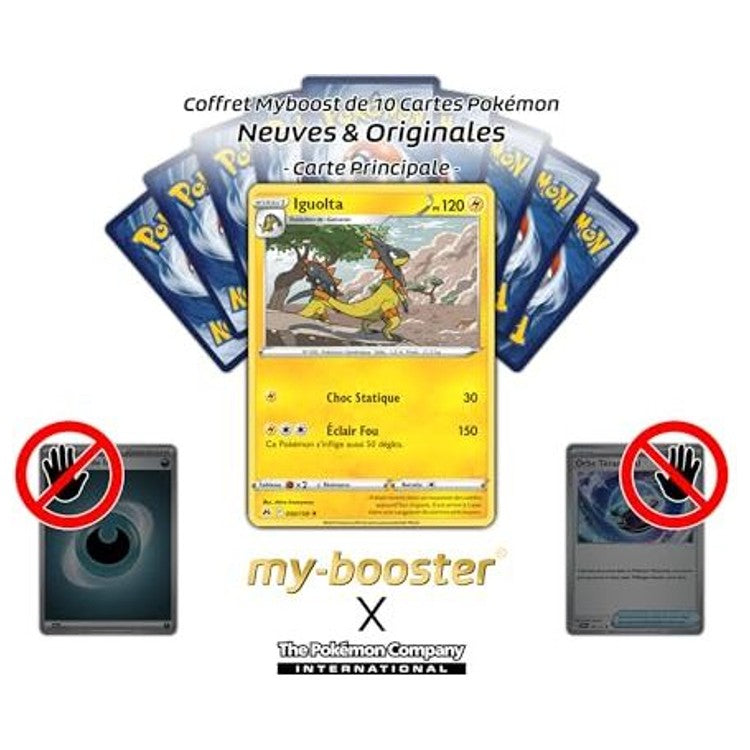 Gros plan sur la carte Pokémon Iguolta Reverse EB12.5 montrant l’effet brillant de la rareté et les informations de jeu en français.
