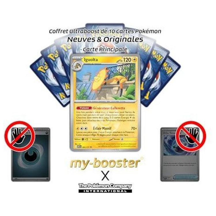 Gros plan sur l’illustration Reverse brillante d’Iguolta 064/217, montrant les effets holographiques et les détails du Pokémon Électrik.
