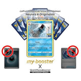 Gros plan sur l’illustration de Léviator 022/078 Pokémon GO, montrant le Pokémon Eau en pleine attaque sur une carte brillante française.