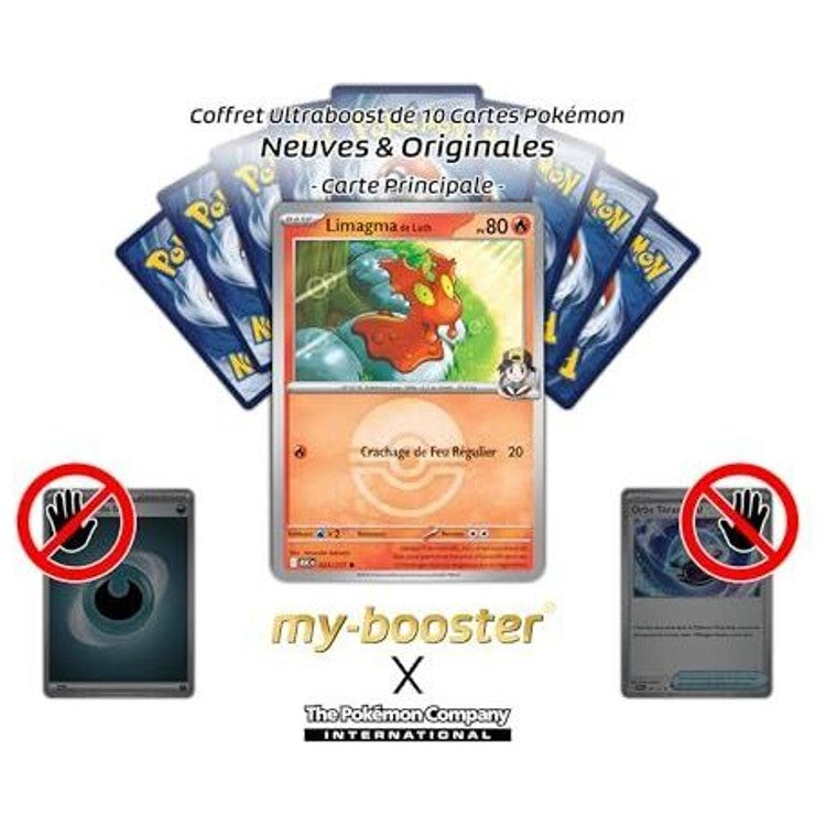 Gros plan sur les détails holographiques Reverse Pokéball de la carte Limagma de Luth 023/217, extension Héros Transcendants code ME25