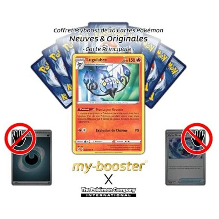 Gros plan sur les détails holographiques de la carte Pokémon Lugulabre 026/196 EB11 Origine Perdue, mettant en valeur l’illustration Spectre/Feu.