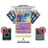 Gros plan sur les détails holographiques de la carte Pokémon Lunala 015/025 Célébrations, mettant en valeur l’illustration légendaire.