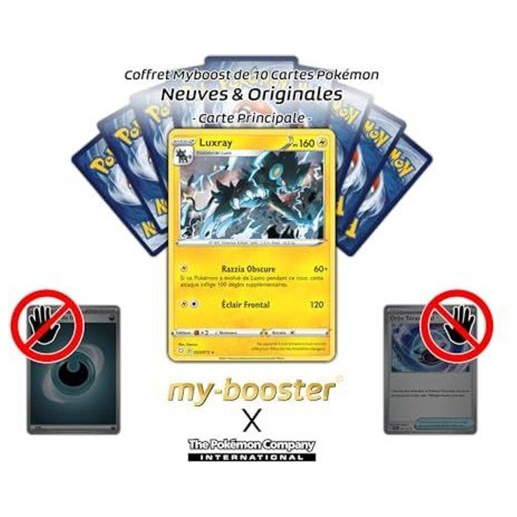 Détail de l’illustration de la carte Pokémon Luxray Destinées Radieuses EB04.5 montrant le Pokémon Électrik prêt à attaquer.