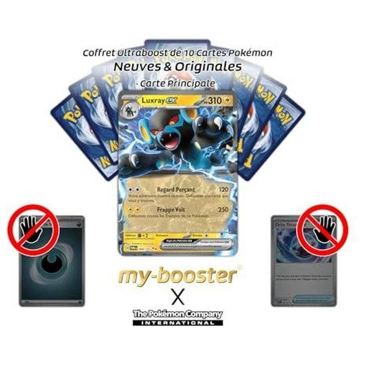 Détail de l’illustration de la carte Pokémon Luxray ex 068/167 EV06 montrant le Pokémon Électrik prêt à attaquer sur un fond crépusculaire