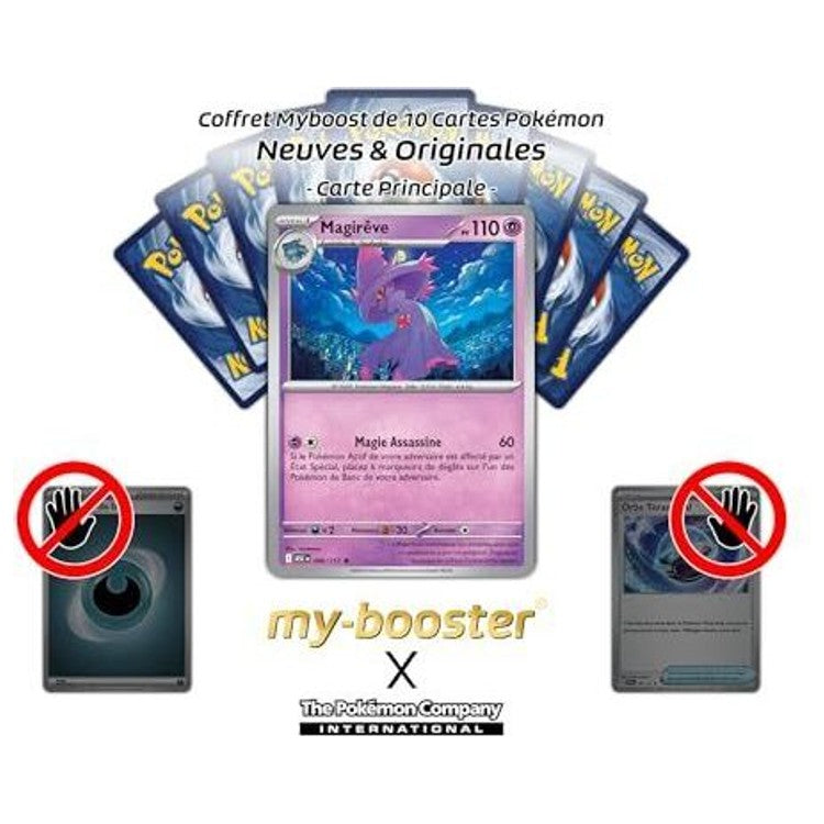 Gros plan sur les détails holographiques de la carte Magirêve 086/217 Holo ou Reverse, extension Héros Transcendants, édition française certifiée
