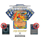 Gros plan sur la carte Pokemon Roitiflam ex MEP035 du bloc Mega-Evolution ME02 montrant les details de l artwork et de la brillance
