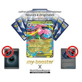 Gros plan sur l illustration de la carte Pokemon Mega-Florizare ex MEP013 de la selection Myboost x Mega-Evolution 1, mettant en valeur l artwork plante